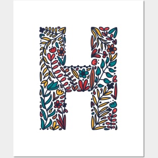 Tropical Letter H Posters and Art